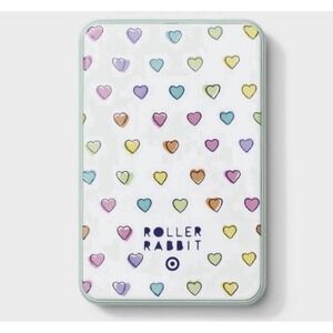 Disco Hearts Wave 5000mAh Power Bank White/Teal - Roller Rabbit x Target
